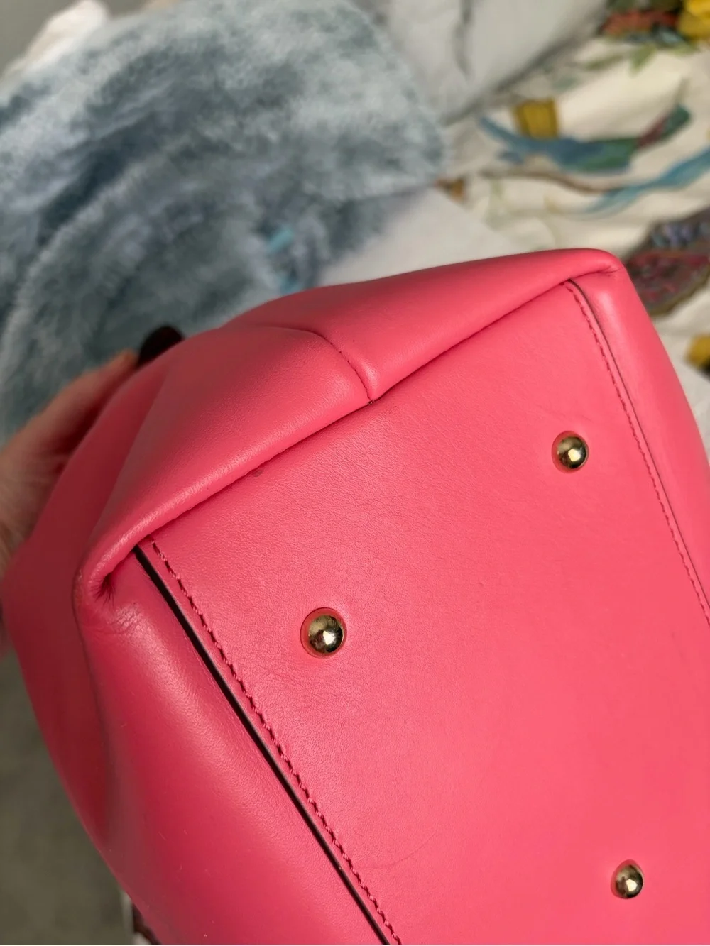 Dooney & Bourke City Barlow BBGum Pink Leather Crossbody Tote